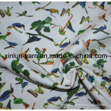 Tissu teint par satin de polyester imprimé pour le textile de feuille de lit d&#39;enfants